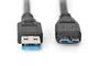 Digitus AK-300116-018-S Cable USB 3.2 Gen 1 USB-A a Micro-USB B Macho 1.8 m Negro - Hasta 5 Gbps