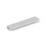 Emuca Lote de 10 tiradores para mueble Picanya, L198mm, intereje 128mm, Aluminio, Anodizado mate