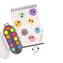Acuarelas Bruynzeel Kids, estuche de 12 colores metálicos y neón con pincel