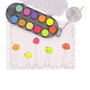 Acuarelas Bruynzeel Kids, estuche de 12 colores metálicos y neón con pincel
