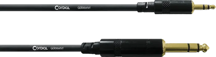 Cordial Cable de Audio Estéreo Mini Jack/Jack 3 Metros