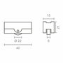 Edm Rodamiento Climalit 177 RD17 de acero zincado, 2 uds