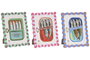 DKD Home Decor Set de Marcos de Fotos 20x25 Surtido Colección Sardinas