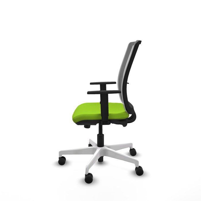 PIQUERAS Y CRESPO Silla de oficina Haches con mecanismo Sincro/Traslack, Pistacho y Gris