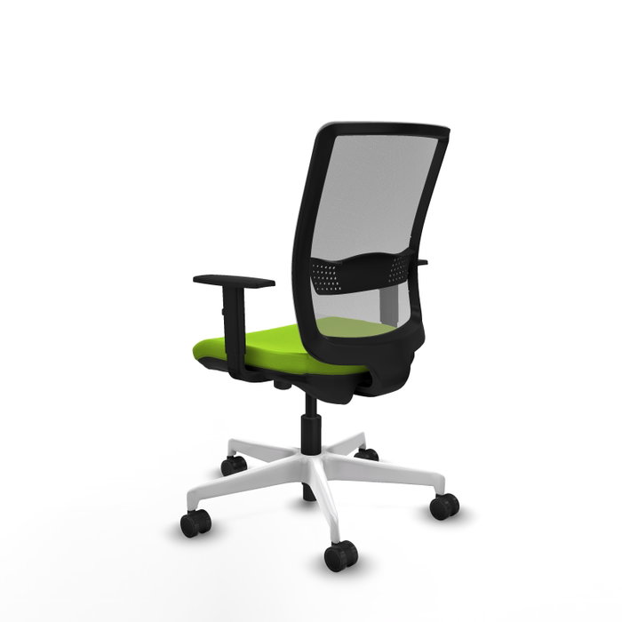 PIQUERAS Y CRESPO Silla de oficina Haches con mecanismo Sincro/Traslack, Pistacho y Gris