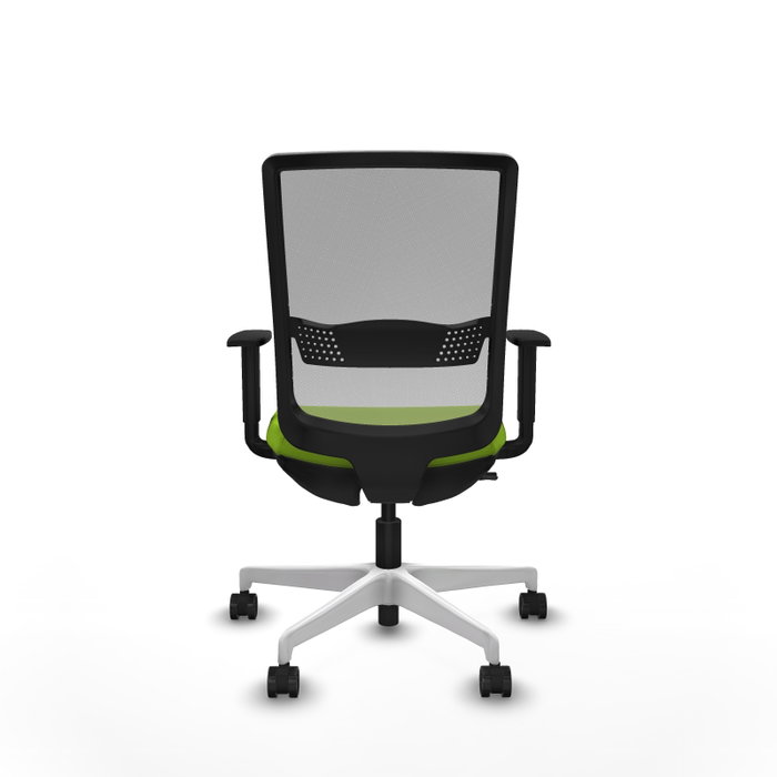 PIQUERAS Y CRESPO Silla de oficina Haches con mecanismo Sincro/Traslack, Pistacho y Gris