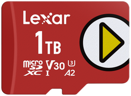 Lexar LMSPLAY001T-BNSNG Tarjeta MicroSDXC 1 TB UHS-I Clase 10, Velocidad de Lectura 205 MB/s, Velocidad de Escritura 140 MB/s