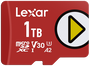 Lexar LMSPLAY001T-BNSNG Tarjeta MicroSDXC 1 TB UHS-I Clase 10, Velocidad de Lectura 205 MB/s, Velocidad de Escritura 140 MB/s