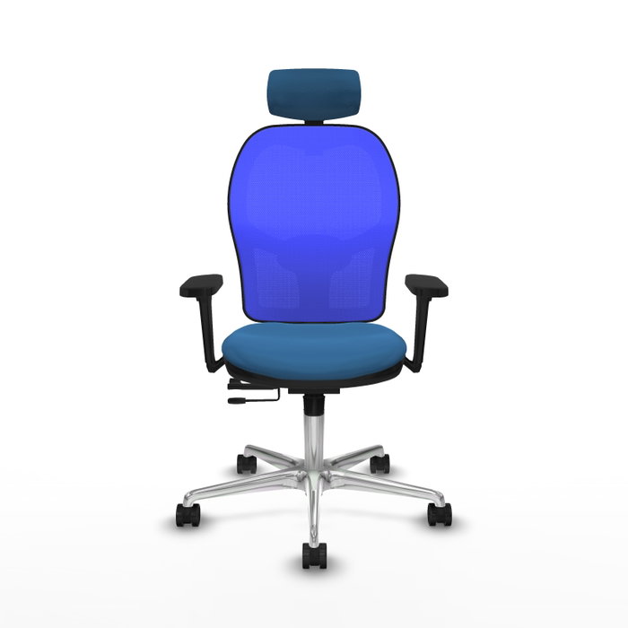 PIQUERAS Y CRESPO Silla de oficina Jorquera Azul con mecanismo Sincro/Traslack