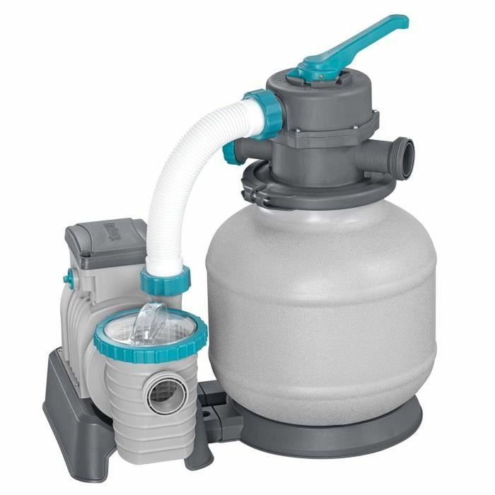 Bestway Bomba de filtración de arena para piscinas de hasta 54 m³ - 8.327 L/h con prefiltro Bestway Bomba de filtración de arena para piscinas de hasta 54 m³ - 8.327 L/h con prefiltro