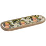DKD Home Decor Bandeja Mango 30x10x2,5 Lacado Multicolor National Oranges