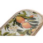 DKD Home Decor Bandeja Mango 30x10x2,5 Lacado Multicolor National Oranges