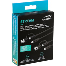 Speedlink STREAM Play & Charge USB-C/A a USB-C Cable Set