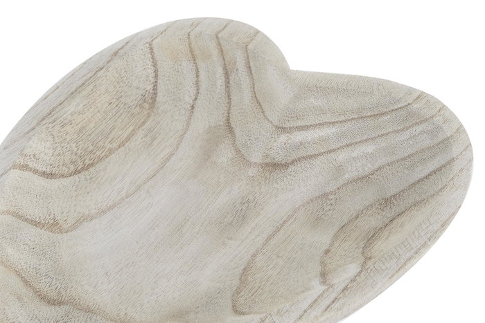 DKD Home Decor Centro de Mesa Paulownia Corazón Natural Marrón Claro DKD Home Decor Centro de Mesa Paulownia Corazón Natural Marrón Claro