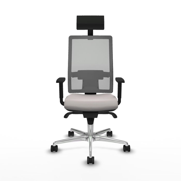 PIQUERAS Y CRESPO Silla de oficina Horna Blanco y Gris PIQUERAS Y CRESPO Silla de oficina Horna Blanco y Gris