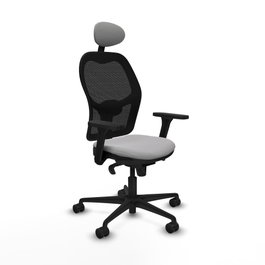 PIQUERAS Y CRESPO Silla de oficina Jorquera con mecanismo Sincro, gris claro y negro