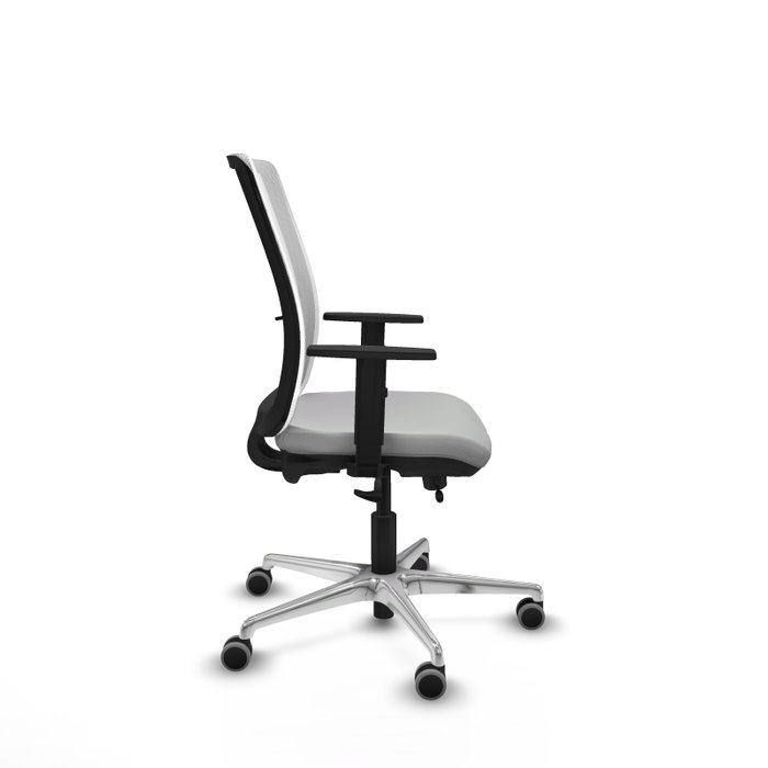 PIQUERAS Y CRESPO Silla de oficina Haches Gris claro y Blanco PIQUERAS Y CRESPO Silla de oficina Haches Gris claro y Blanco