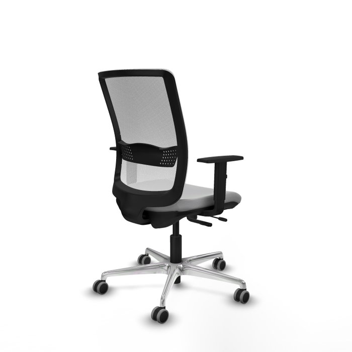 PIQUERAS Y CRESPO Silla de oficina Haches Gris claro y Blanco PIQUERAS Y CRESPO Silla de oficina Haches Gris claro y Blanco