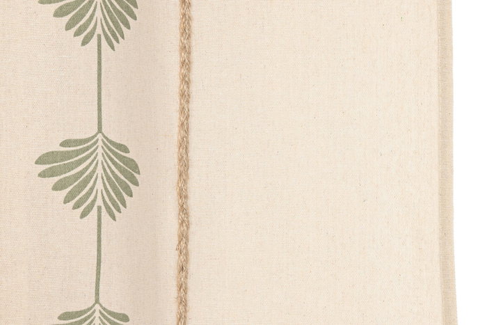 DKD Home Decor Cortina Nature23 Cottage Natural Verde 260 x 140 cm (2 Unidades)