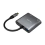 Aisens Conversor USB-C a VGA/HDMI 4K/USB 3.0/USB-C PD A109-0626 Gris