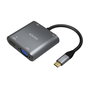 Aisens Conversor USB-C a VGA/HDMI 4K/USB 3.0/USB-C PD Gris 15cm