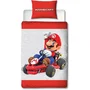 Mario Bros Juego de Cama Reversible 140 x 200 cm + Funda Almohada 63 x 63 cm Microfibra