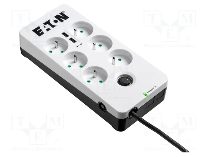 EATON ELECTRIC PB6UF Regleta de alimentación con 6 tomas y 2 USB EATON ELECTRIC PB6UF Regleta de alimentación con 6 tomas y 2 USB