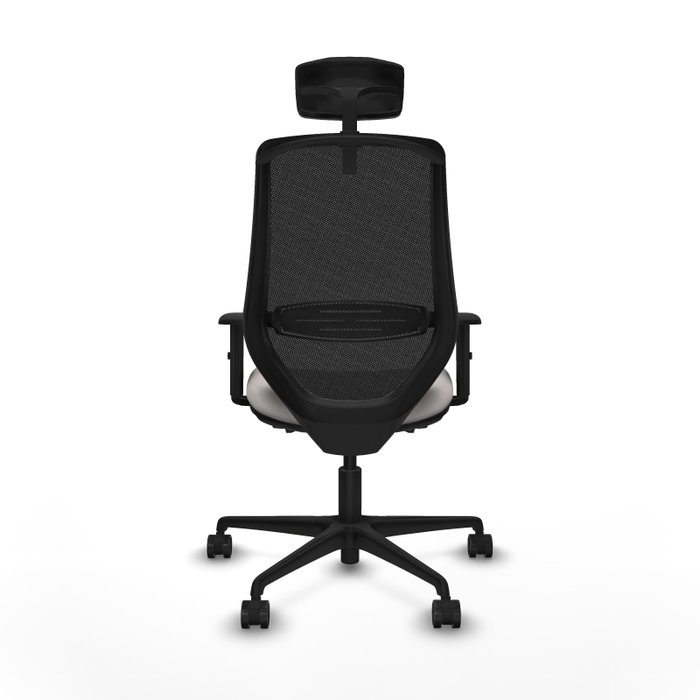 PIQUERAS Y CRESPO Silla de oficina Mardos con mecanismo Sincro/Traslack, Blanco/Negro