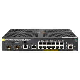 HPE Aruba 2930F 12G PoE+ 2SFP+ Switch Gestionado L3, 12 Puertos Gigabit Ethernet, Rack 1U, JL258A