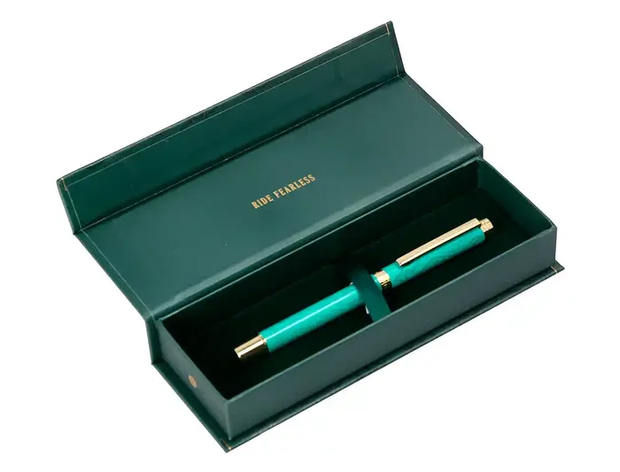 Belius Roller Wild West Verde Dorado Tinta Negra Caja de Diseño