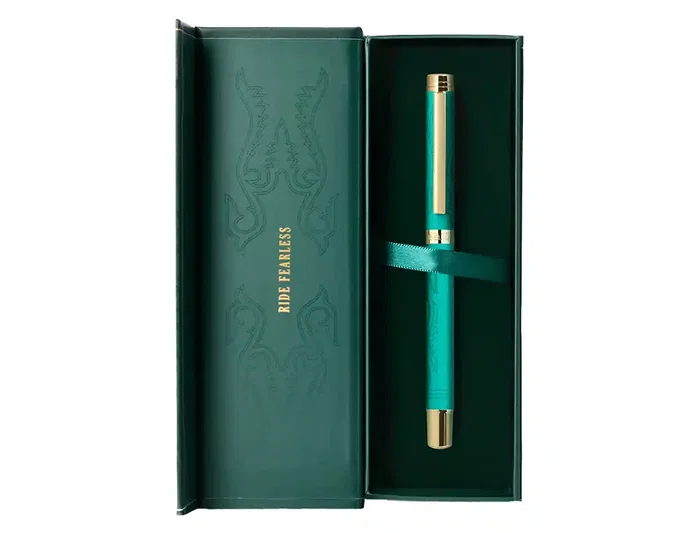 Belius Roller Wild West Verde Dorado Tinta Negra Caja de Diseño