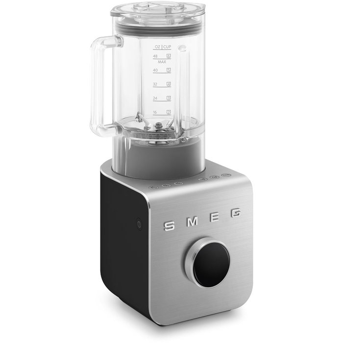 SMEG BLC01BLMEU Performance - Batidora de Vaso Profesional, 1.5 Litros, 9 Velocidades, Función Picahielos y Turbo, 1400W, Color Negro