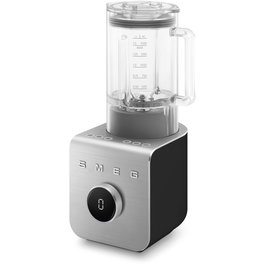 SMEG BLC01BLMEU Performance - Batidora de Vaso Profesional, 1.5 Litros, 9 Velocidades, Función Picahielos y Turbo, 1400W, Color Negro