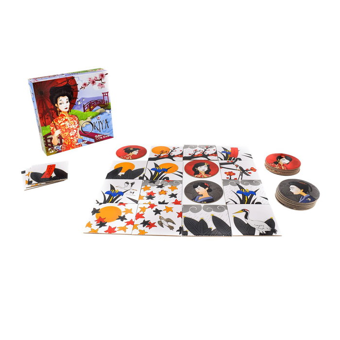 Blue Orange Okiya Juego de Mesa Estratégico para 2 Jugadores a Partir de 8 Años Multilenguaje