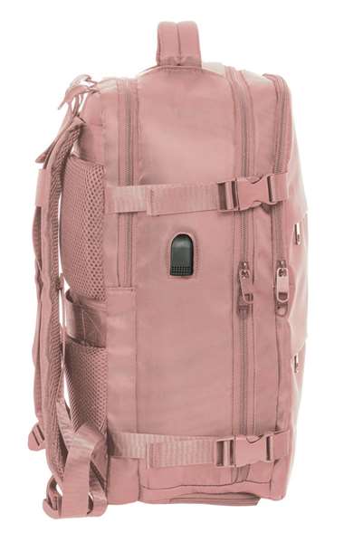 Safta Mochila Viaje Cabina Portatil 15,6" Rosa 29x44x19 cm