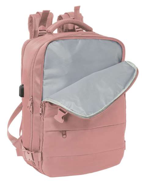 Safta Mochila Viaje Cabina Portatil 15,6" Rosa 29x44x19 cm