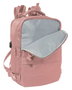 Safta Mochila Viaje Cabina Portatil 15,6" Rosa 29x44x19 cm