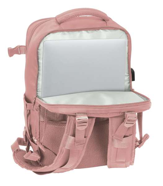 Safta Mochila Viaje Cabina Portatil 15,6" Rosa 29x44x19 cm