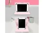 Wondee Funda para Tablet Universal Compatible hasta 10,2'' con Diseño de Margaritas y Soporte Giratorio 360°