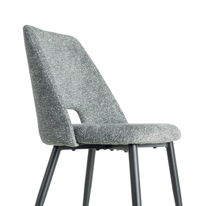 Silla Jaspeado Verde Tejido-Metal 50 X 57 X 81 cm (Set de 2)