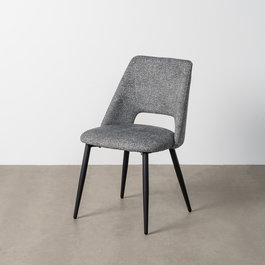 Silla Jaspeado Verde Tejido-Metal 50 X 57 X 81 cm (Set de 2)