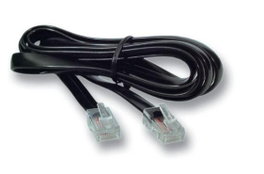 MicroConnect Cable de Red MPK430S RJ12 a RJ45 3 Metros Macho a Macho Negro para Conexión Telefónica o de Red