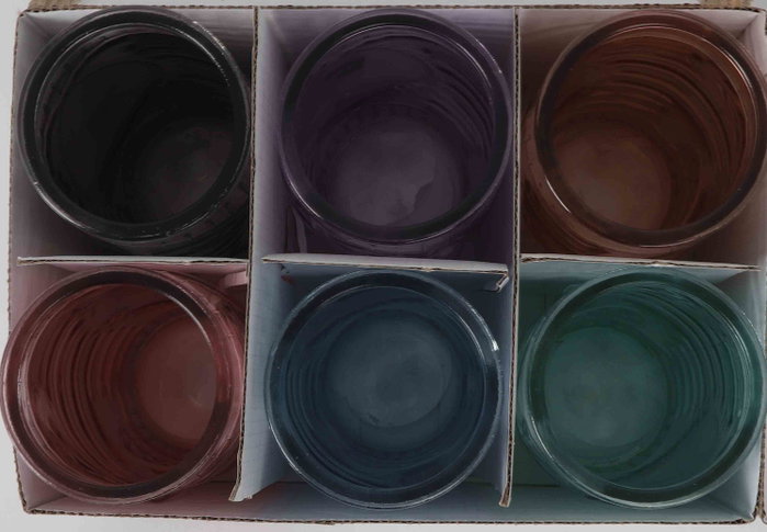 La Mediterranea Vaso Alto Tiki 600 ml con Dimensiones 7.8 cm Ancho x 17 cm Alto x 7.7 cm Largo (24 Unidades)