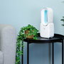 Lifetime Air Ventilador de sobremesa recargable sin aspas, 3 velocidades, blanco