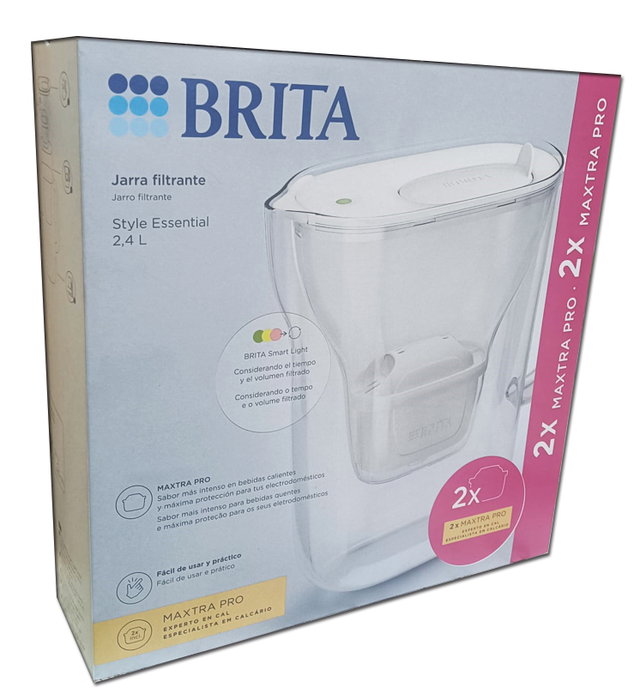 BRITA Jarra Style Essential con 2 Filtros Maxtra Pro BRITA Jarra Style Essential con 2 Filtros Maxtra Pro