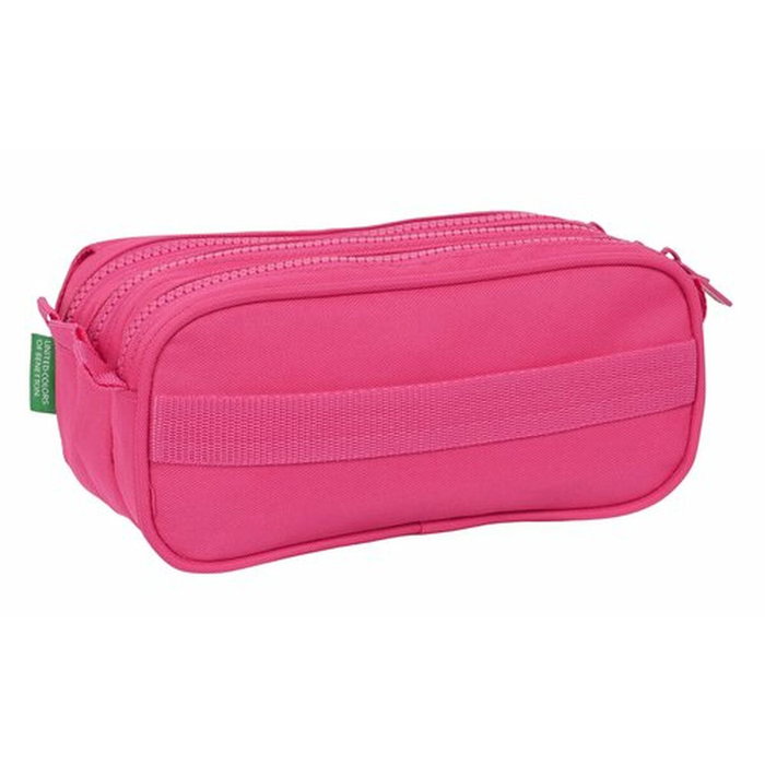 Portatodo Triple Benetton Raspberry 21,5 x 10 x 8 cm Fucsia
