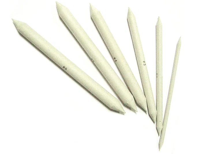 Artist Difuminos Caja de 6 Tamaños Surtidos para Degradados con Carboncillo y Lápiz