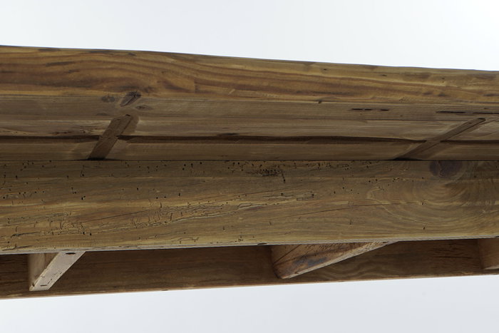 DKD Home Decor Mesa de Comedor de Madera Reciclada Natural 220x100x76 cm