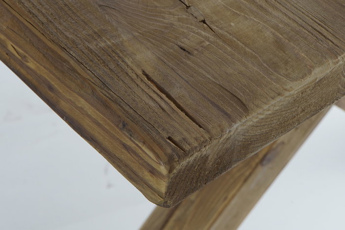 DKD Home Decor Mesa de Comedor de Madera Reciclada Natural 220x100x76 cm