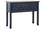 DKD Home Decor Paris 2023 Consola Mediterraneo Azul Marino Marron 103x80x35 cm Paulownia